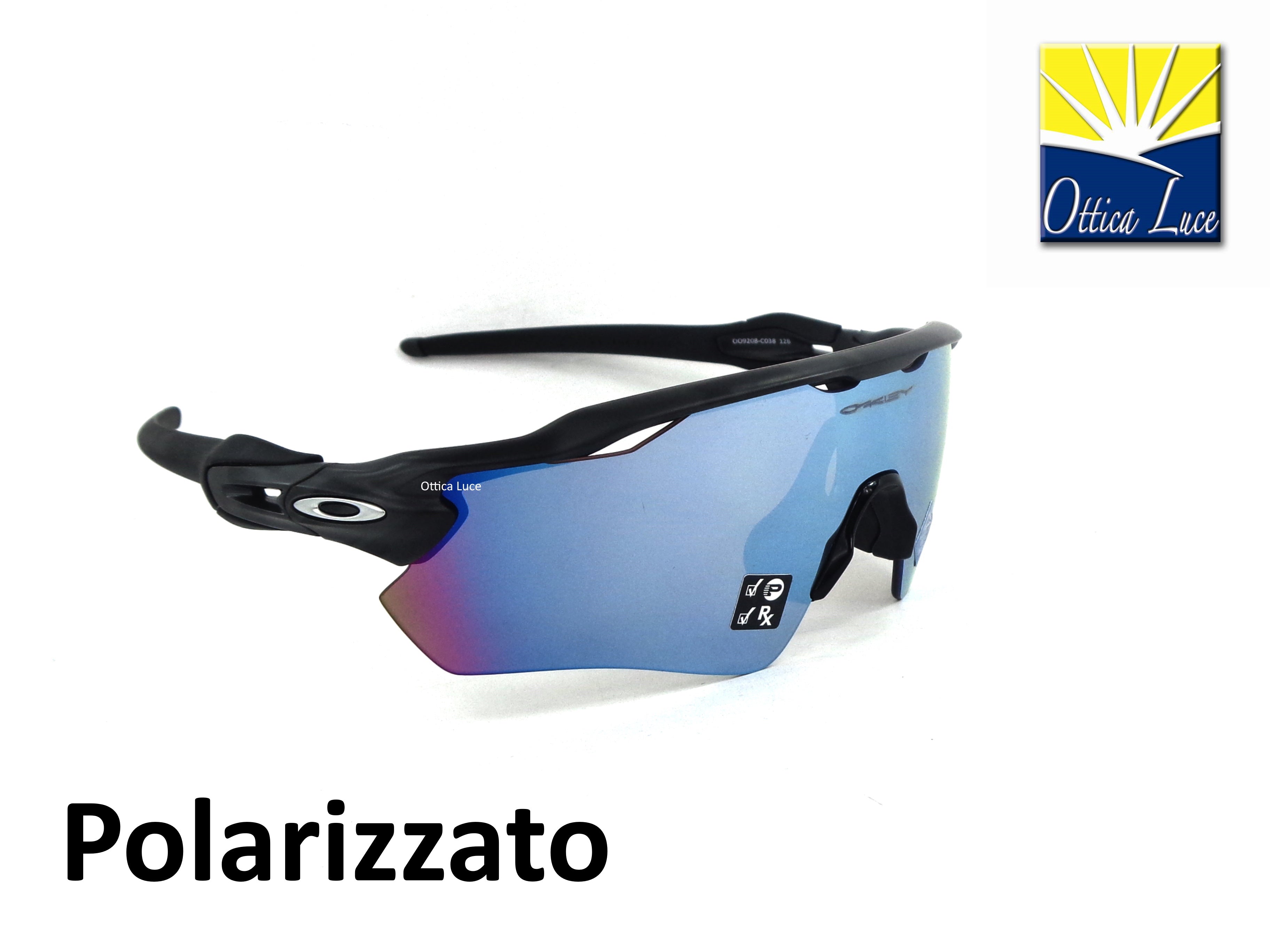 OAKLEY -Radar EV Path 9208 C0 Sport Racing Prizm Deep H2O Polarizzato 9208C0 Pesca