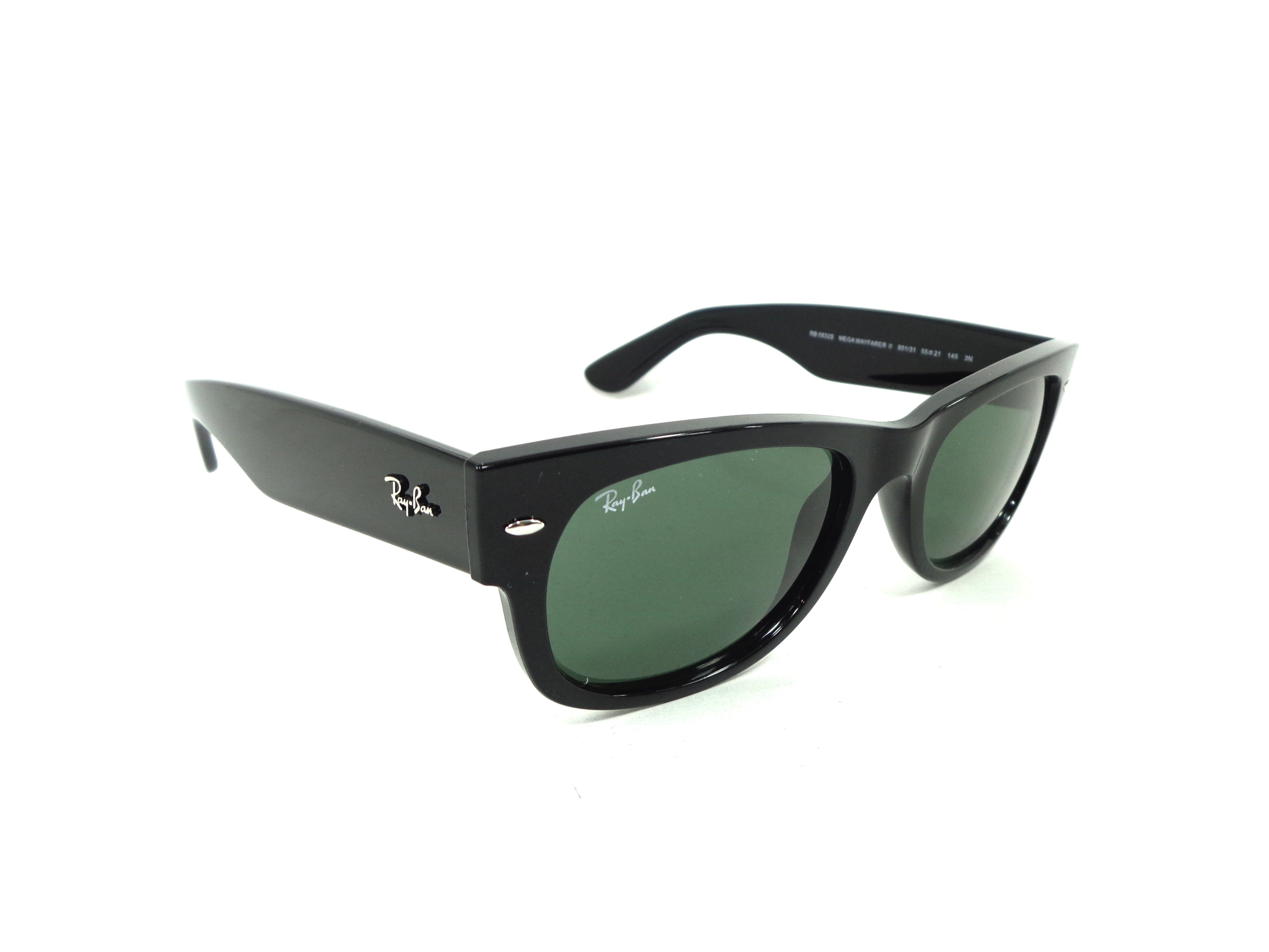 RAY BAN - Mega Wayfarer II 0832S 901/31  Black Green 0832S90131