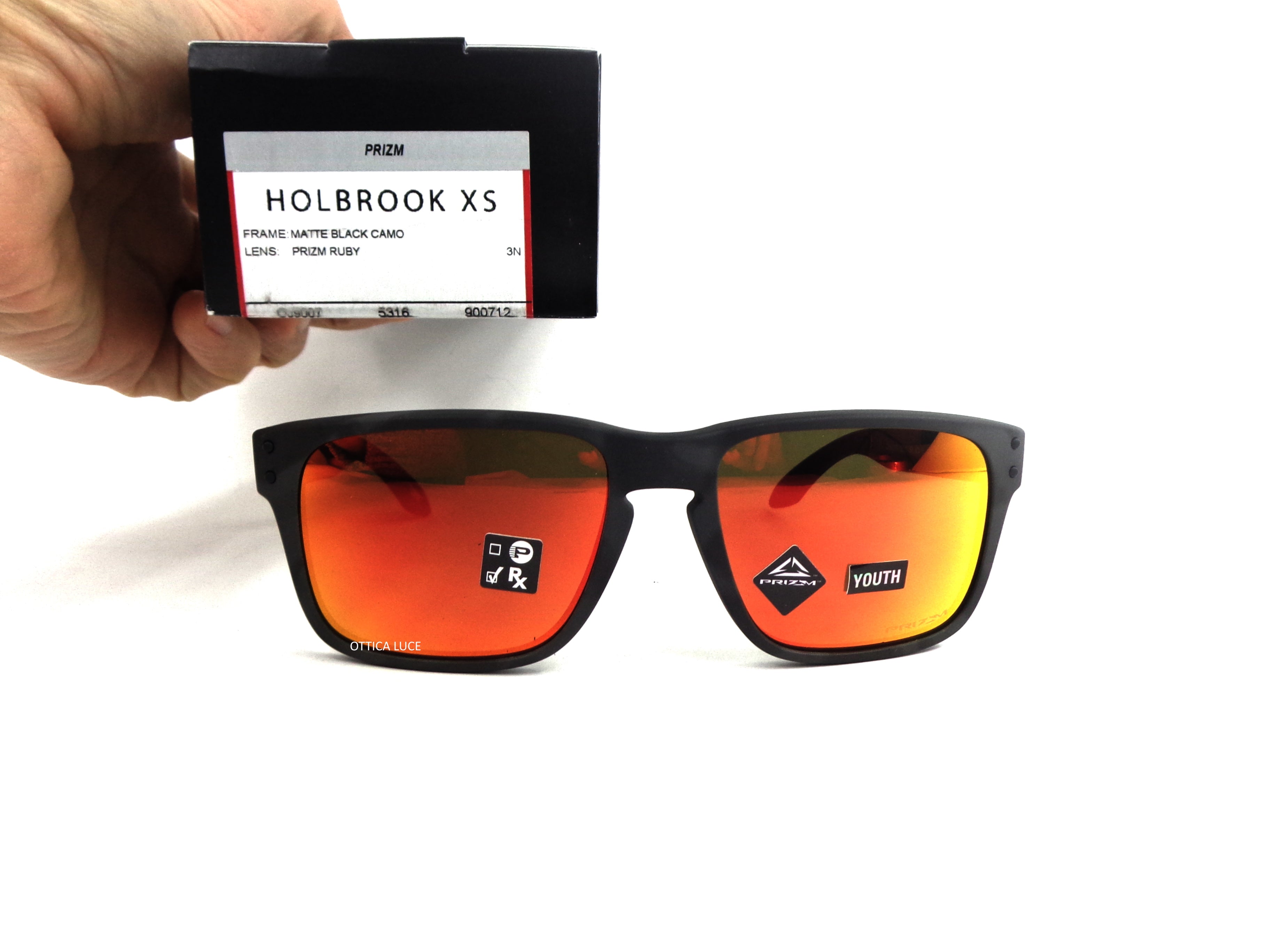 OAKLEY - Holbrook XS 9007 12 Cycling Sport Racing Prizm Ruby 900712