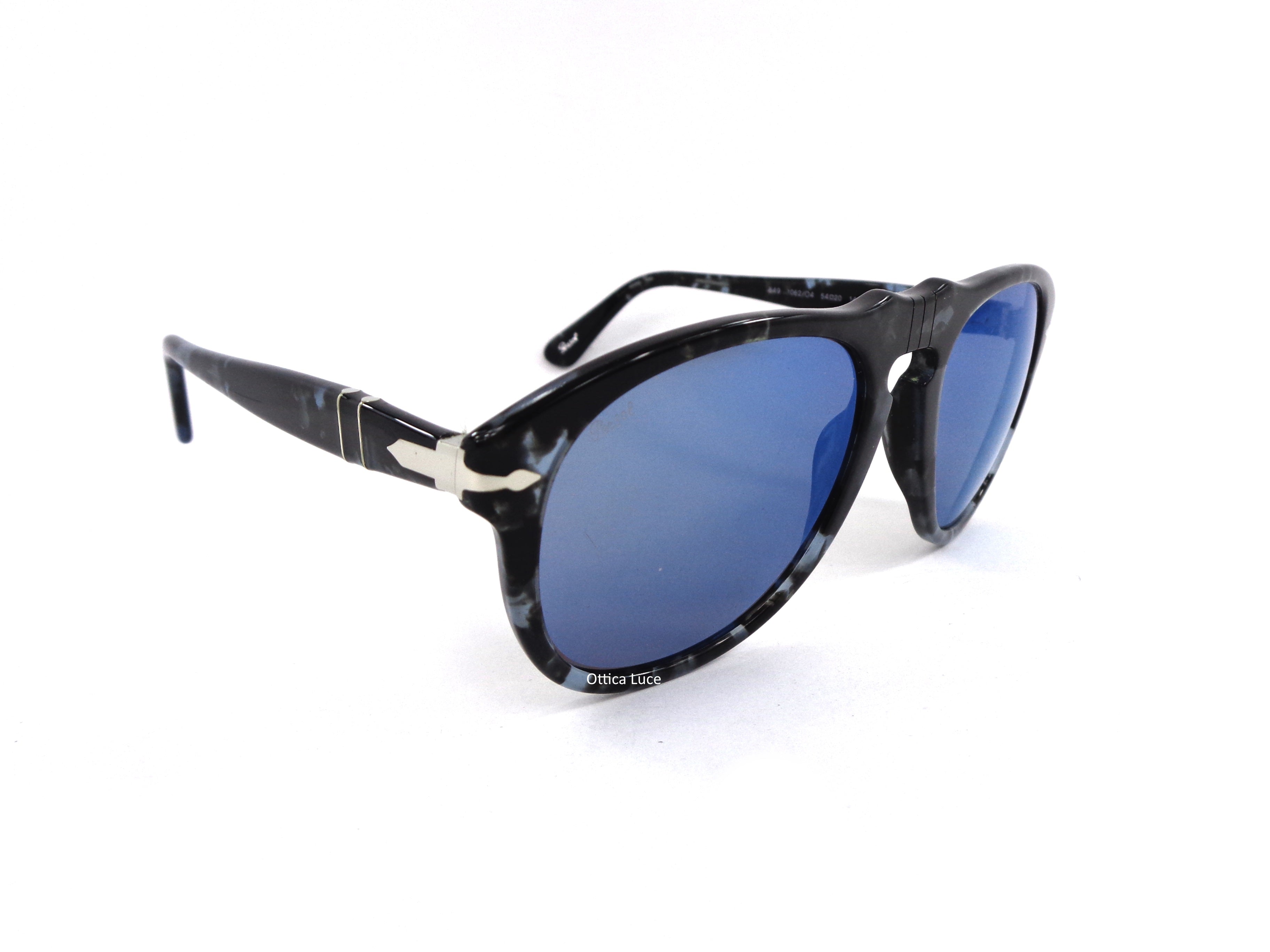 PERSOL - 9649 1062O4 1062 O4 Spotted Blue Dark Grey - Grey Mirror Blue