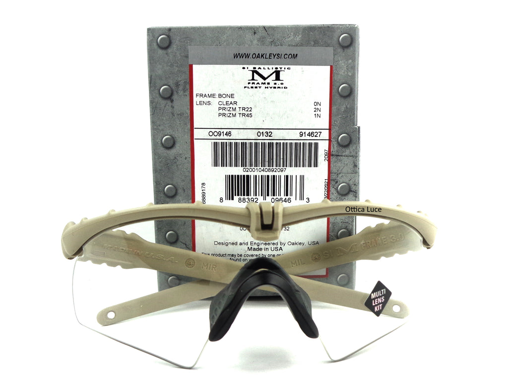 OAKLEY -Si Ballistic M Frame 3.0 9146 27 Clear Prizm TR22 TR45 Shooting 914627 Softair Military