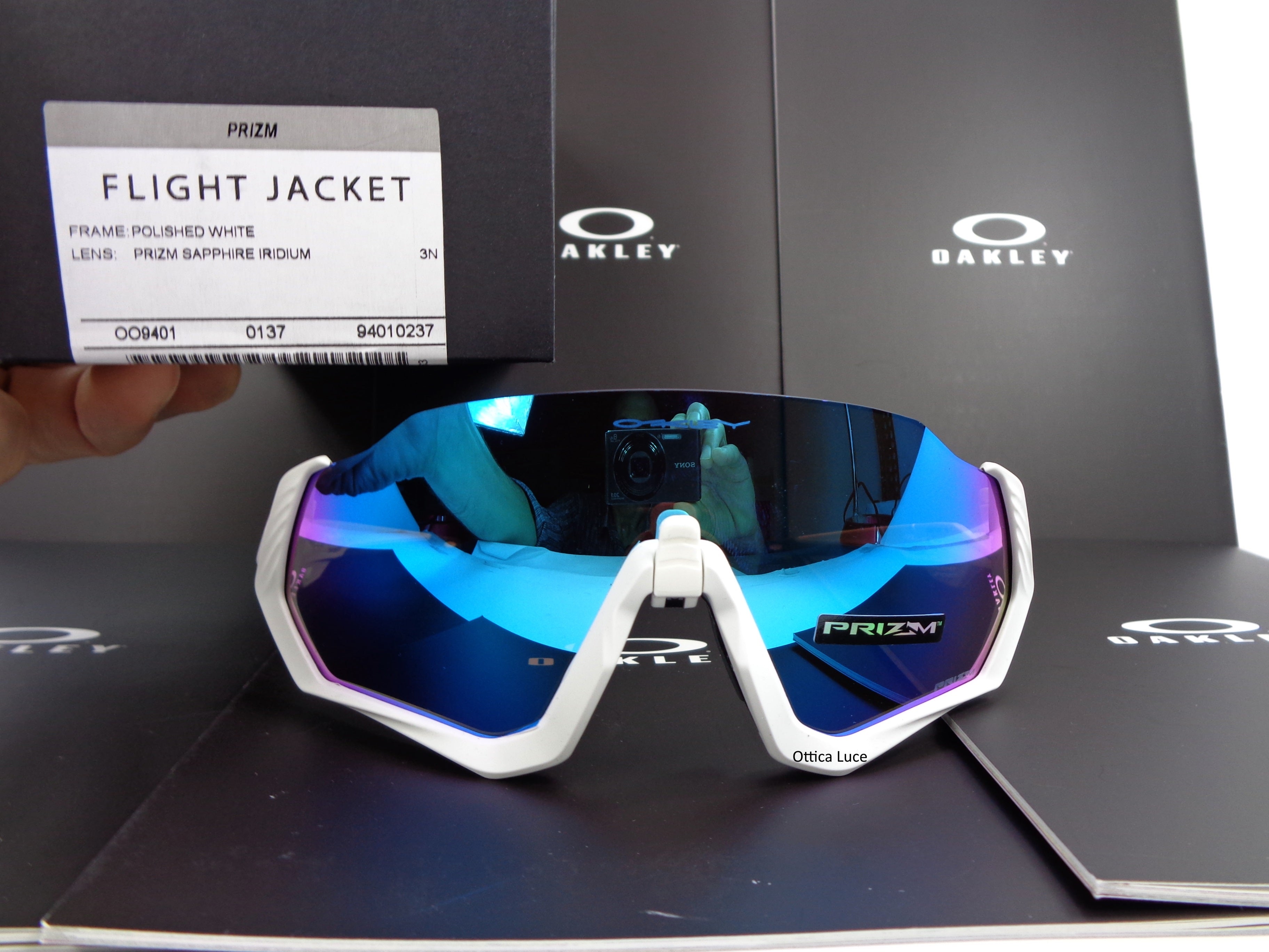 OAKLEY - Flight Jacket 9401 02 Cycling Sport Racing Prizm Sapphire 940102