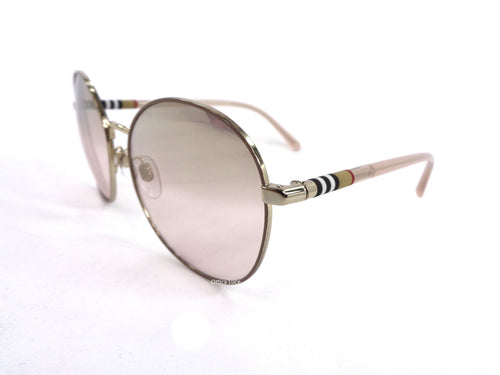 BURBERRY- B 3094 12587I Colore Oro Lenti Specchiate Sfumate Oro 1258 7I
