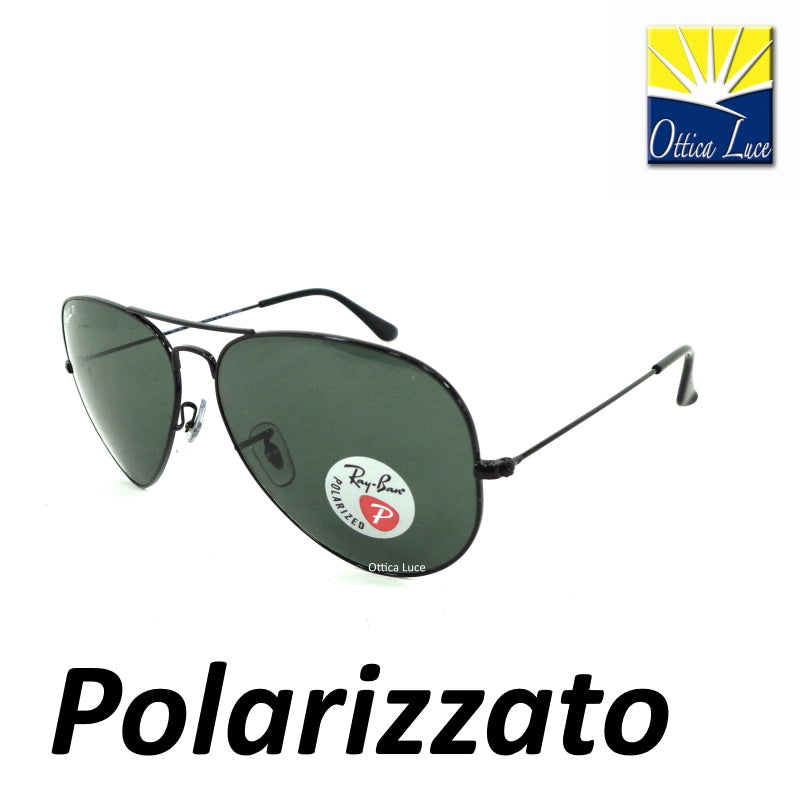 RAY BAN - Aviator Gradient Large Metal 3025 002/58 calibro grande 62 002 58 Polarizzato xxl