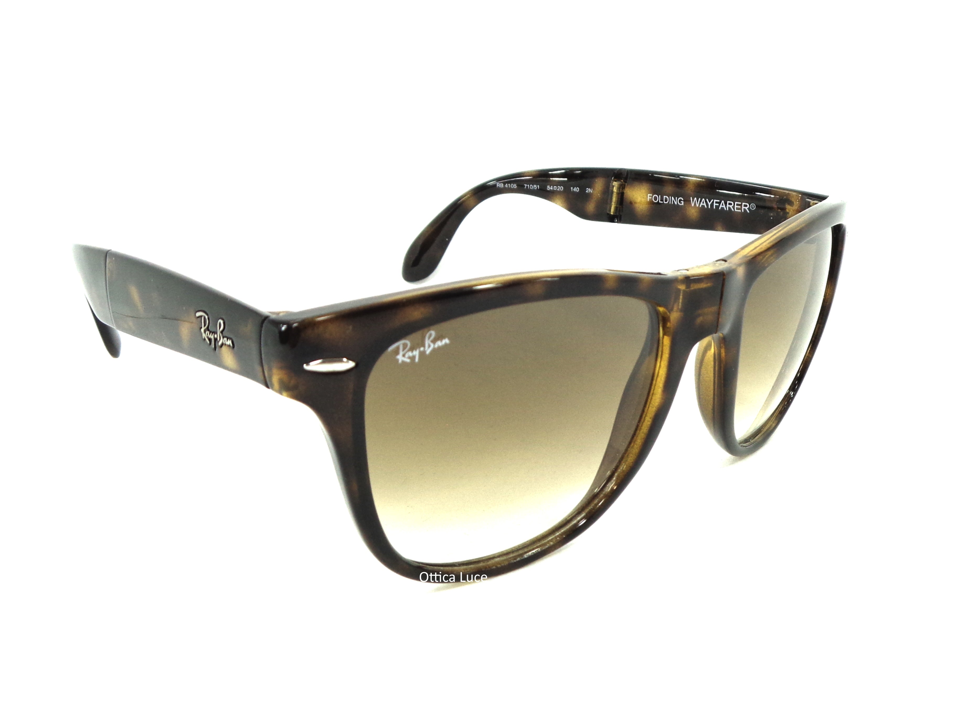RAY BAN - Folding Waifarer 4105 71051 Calibro Grande 54 Pieghevole 710 51