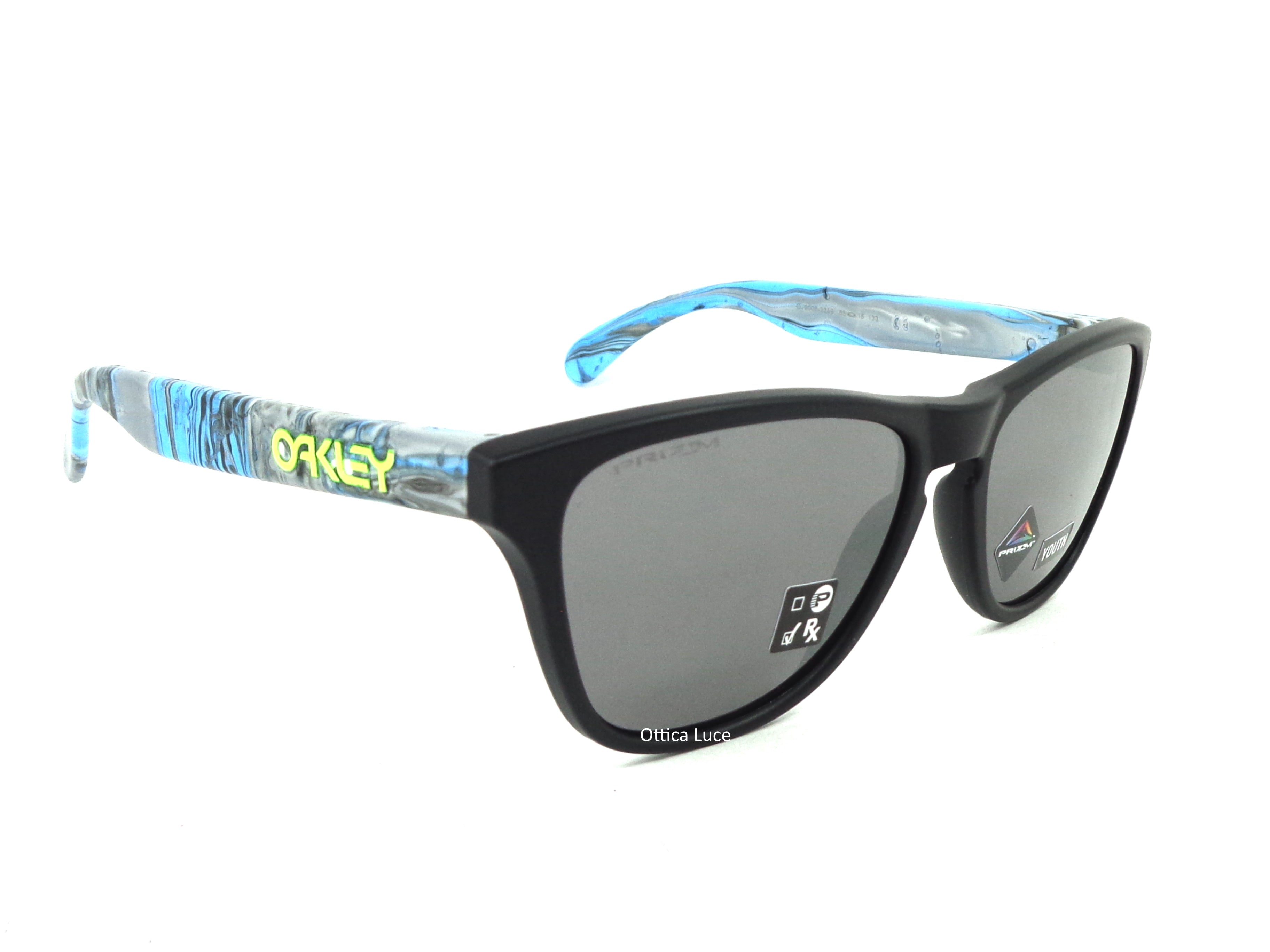OAKLEY - Frogskins XS 9006 33 Racing Sport Prizm Black 900633 Youth Calibro Piccolo