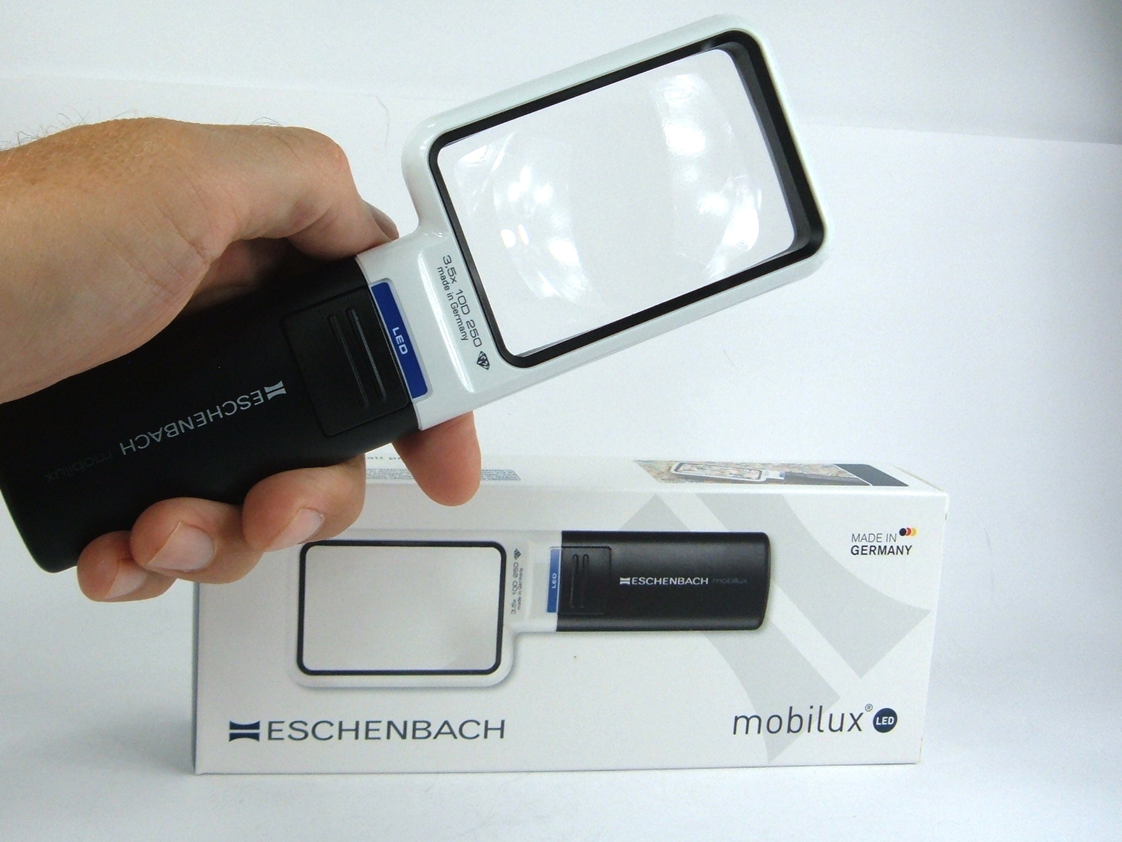 LENTE INGRANDIMENTO - Eschenbach Mobilux LED 3.5X 10D 5x8 cm