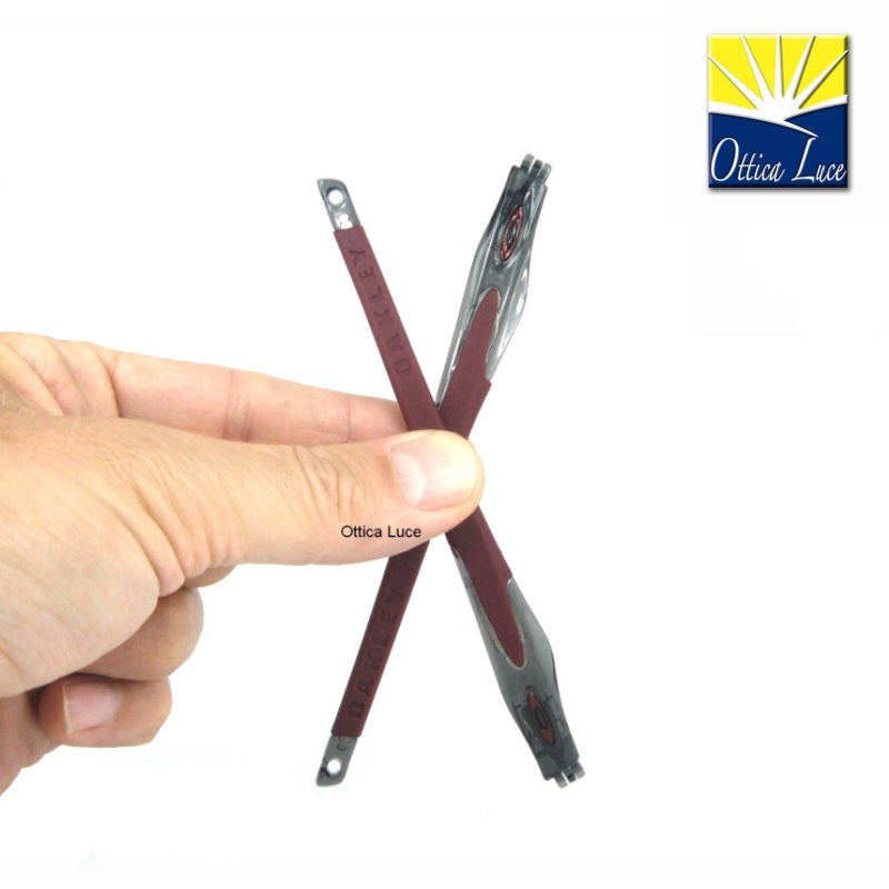 Aste ricambio OAKLEY CROSSLINK grey smoke/cardinal bordeaux  per modelli 8027 - 8030 - 8031 - 8090