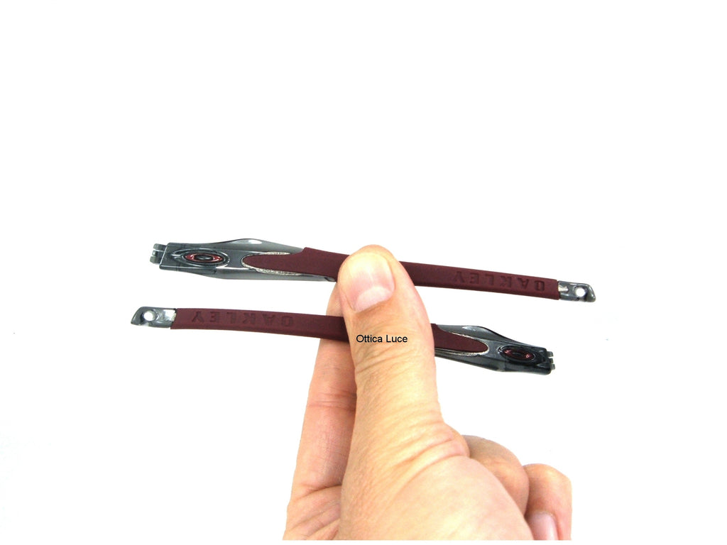 Aste ricambio OAKLEY CROSSLINK grey smoke/cardinal bordeaux  per modelli 8027 - 8030 - 8031 - 8090