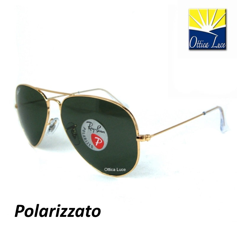 RAY BAN - Aviator Classic Large Metal Polarizzato 3025 001/58
