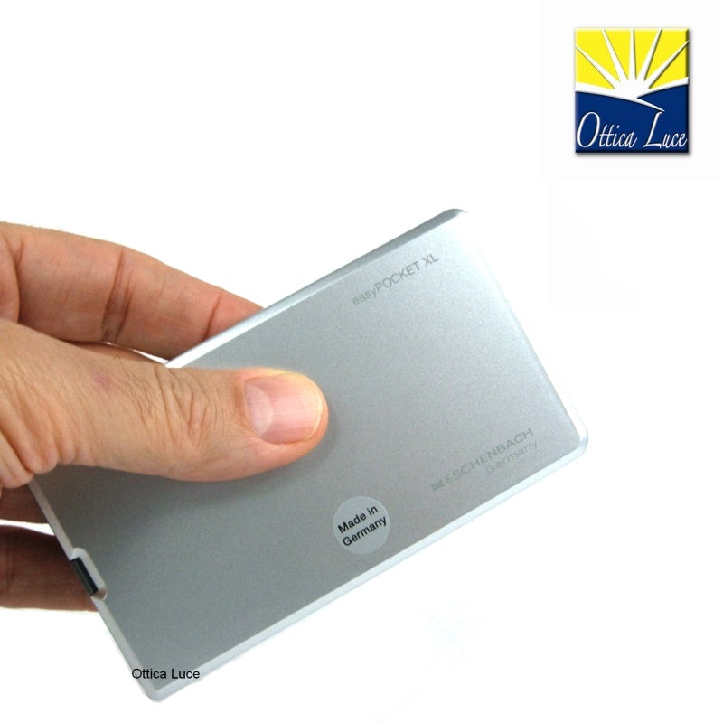 LENTE INGRANDIMENTO TASCABILE - Eschenbach Easy Pocket XL 2,5 Ingrandimenti grigia
