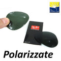 RAY BAN - Lenti di Ricambio 3025 Aviator - 3138 Shooter - Polarizzate Nere Calibro Grande 62