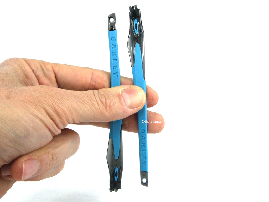 Aste ricambio OAKLEY CROSSLINK grey smoke/blu  per modelli 8027 - 8030 - 8031 - 8090