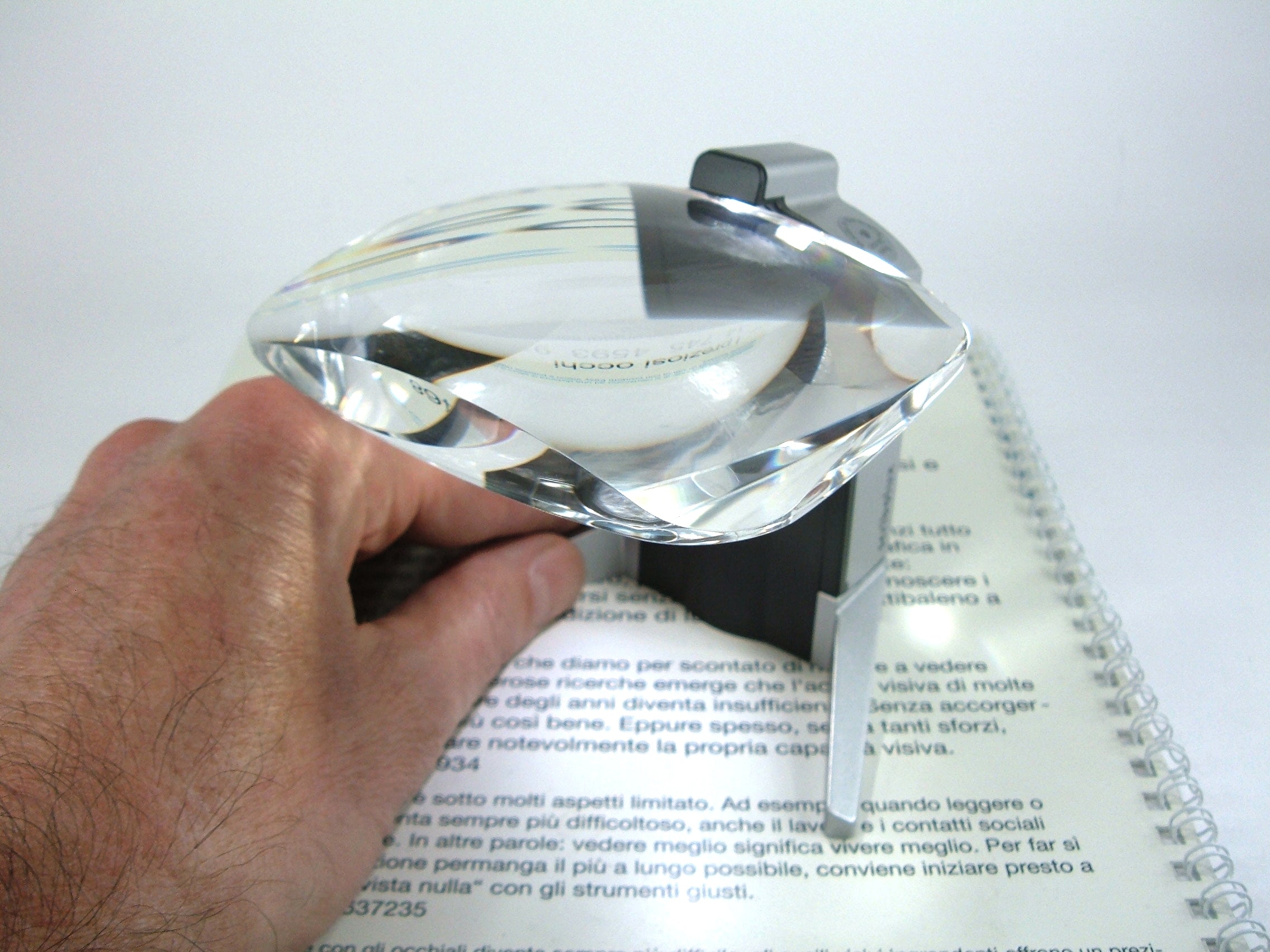 Lente di ingrandimento 2,8X luce led Eschenbach Scribolux - lettura - scrittura