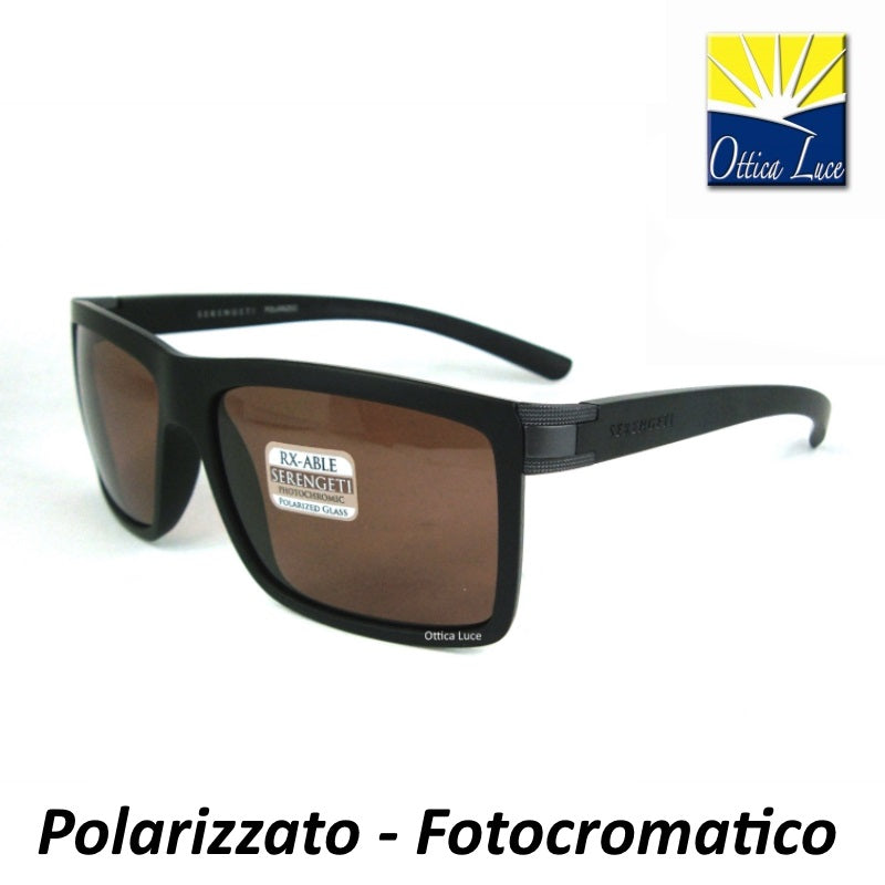 SERENGETI - Brera Large 8580 Drivers Polarizzato Fotocromatico Pesca Sport Lenti In Vetro Ultra-Leggere
