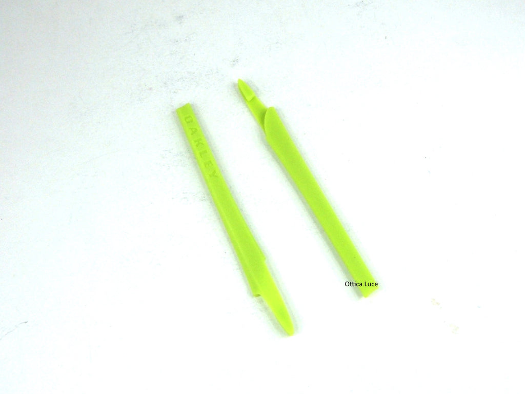 Terminali di ricambio per aste OAKLEY CROSSLINK colore giallo verde fluo  8027 - 8030 - 8031 - 8090