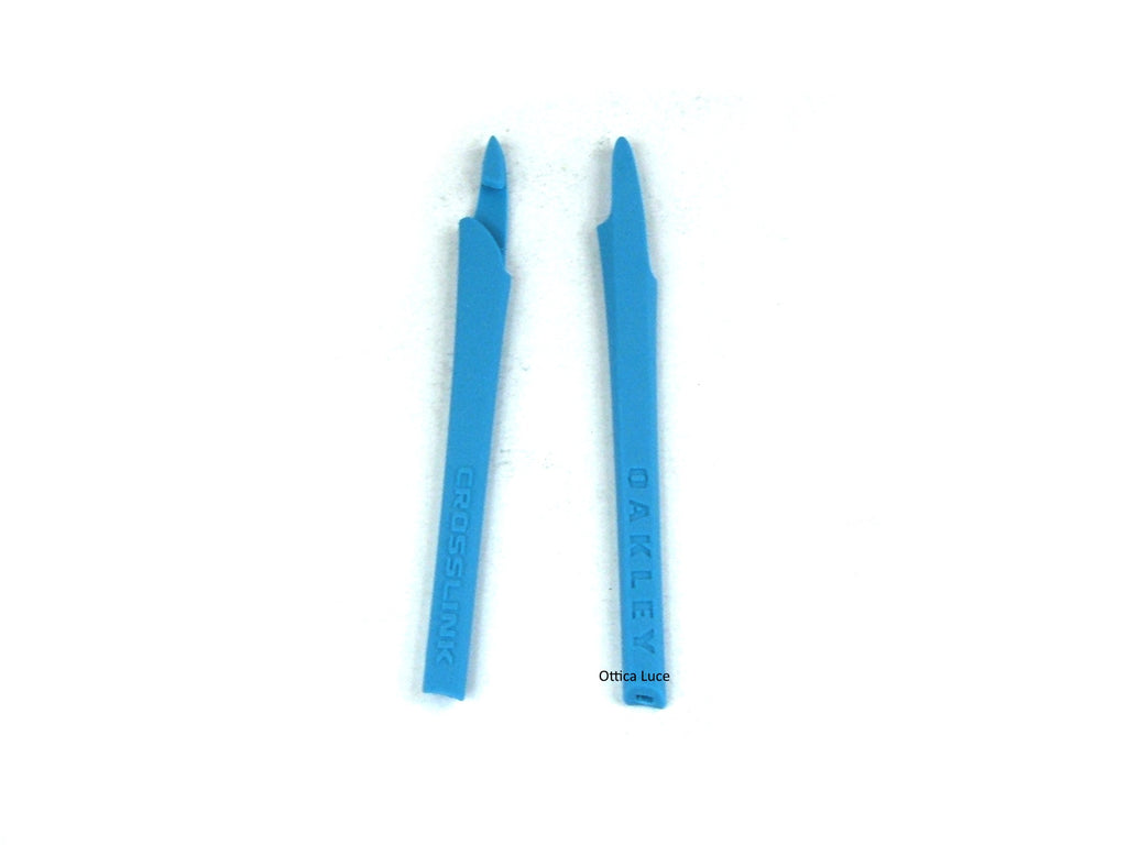 Terminali di ricambio per aste OAKLEY CROSSLINK colore blu  8027 - 8030 - 8031 - 8090