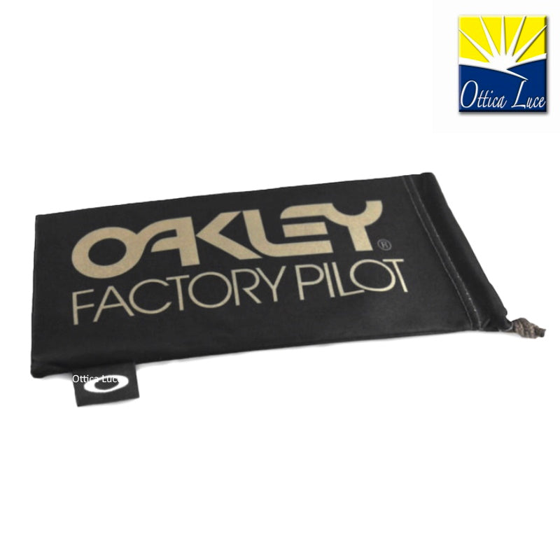 OAKLEY Factory Pilot Black W/Gold Microbag - Custodia Busta Portaocchiali