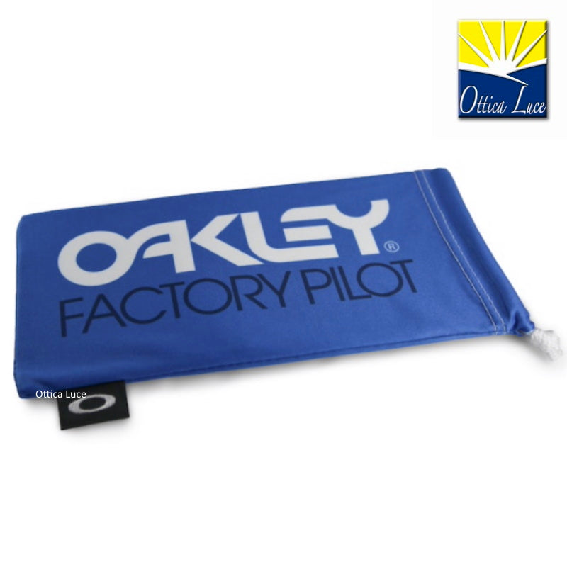 OAKLEY Factory Pilot Blue W/White Microbag - Custodia Busta Portaocchiali