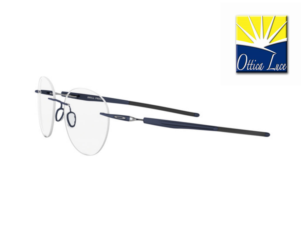 Occhiali da Vista OAKLEY - Drill Press 5143 03 Mitt Midnight/Chrme calibro 51  514303 Titanium