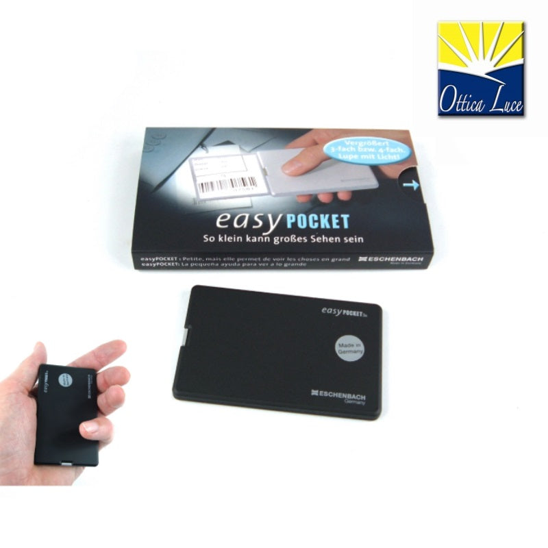 LENTE INGRANDIMENTO TASCABILE - Eschenbach Easy Pocket 3X nera