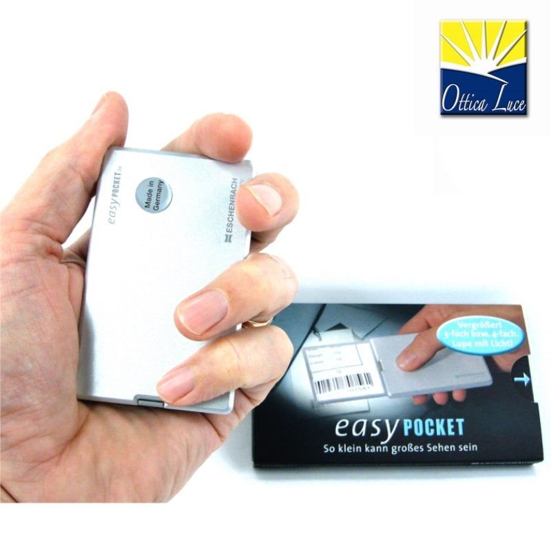 LENTE INGRANDIMENTO TASCABILE - Eschenbach Easy Pocket 3X grigia